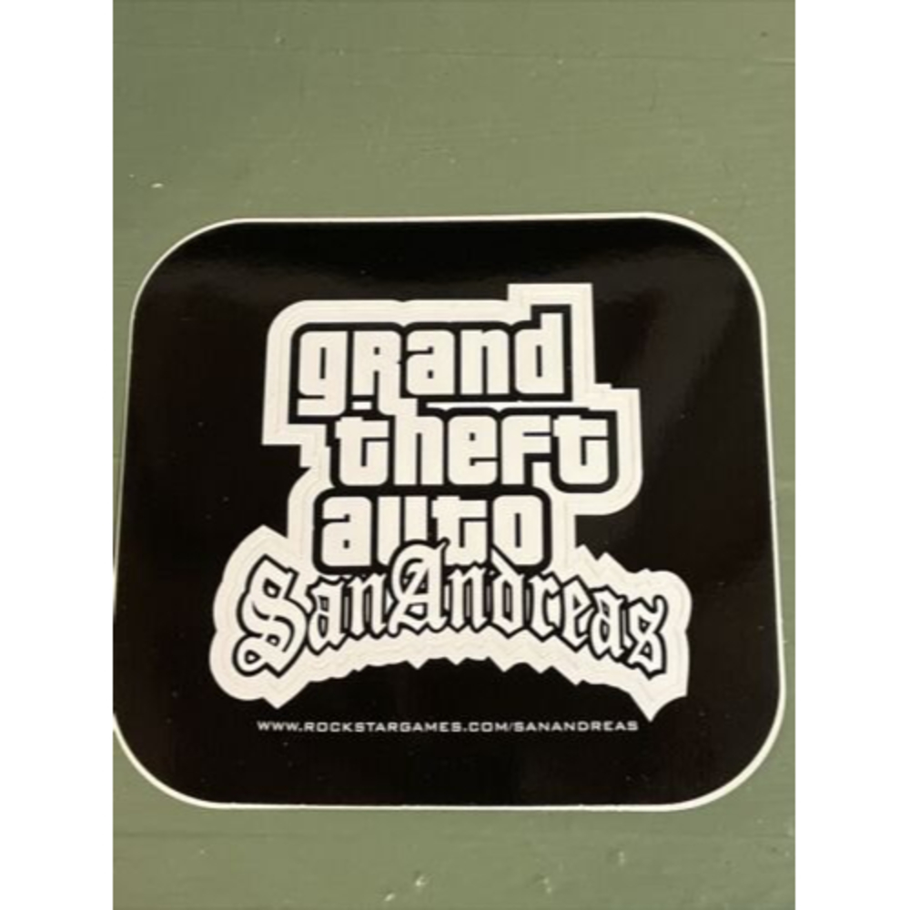 RARE GTA Grand Theft Auto San Andreas Promotional Sticker 5.5”